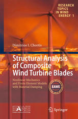 Structural Analysis Of Composite Wind Turbine Blades Nonlinear Mechanics And Finite Element Models With Material Damping 1st Edition Dimitris I Chortis Auth