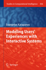 Modeling Users Experiences With Interactive Systems 1st Edition Evangelos Karapanos Auth