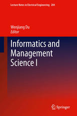Informatics And Management Science I 1st Edition Xiaofeng Guo