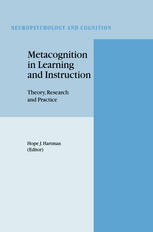 Metacognition In Learning And Instruction Theory Research And Practice 1st Edition Gregory Schraw Auth