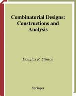 Combinatorial Designs Constructions And Analysis 1st Edition Douglas R Stinson Auth