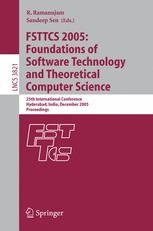 Fsttcs 2005 Foundations Of Software Technology And Theoretical Computer Science 25th International Conference Hyderabad India December 1518 2005 Proceedings 1st Edition Krishnendu Chatterjee