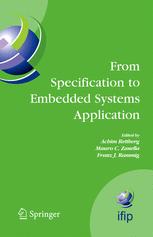 From Specification To Embedded Systems Application 1st Edition Stefan Kubica