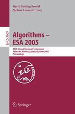 Algorithms Esa 2005 13th Annual European Symposium Palma De Mallorca Spain October 36 2005 Proceedings 1st Edition Irene Finocchi