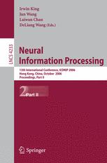 Neural Information Processing 13th International Conference Iconip 2006 Hong Kong China October 36 2006 Proceedings Part Ii 1st Edition Dijun Luo