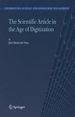 The Scientific Article In The Age Of Digitization 1st Edition J Mackenzie Owen Auth
