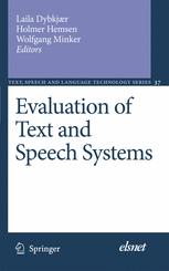 Evaluation Of Text And Speech Systems 1st Edition Sadaoki Furui Auth