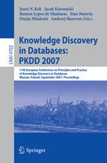 Knowledge Discovery In Databases Pkdd 2007 11th European Conference On Principles And Practice Of Knowledge Discovery In Databases Warsaw Poland September 1721 2007 Proceedings 1st Edition Tom M Mitchell Auth