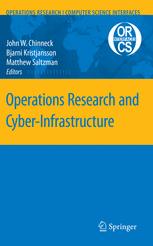 Operations Research And Cyberinfrastructure 1st Edition William E Hart Auth
