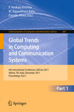 Global Trends In Computing And Communication Systems 4th International Conference Obcom 2011 Vellore Tn India December 911 2011 Proceedings Part I 1st Edition Tien V Do