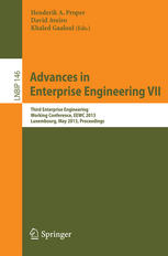 Advances In Enterprise Engineering Vii Third Enterprise Engineering Working Conference Eewc 2013 Luxembourg May 1314 2013 Proceedings 1st Edition Henderik A Proper