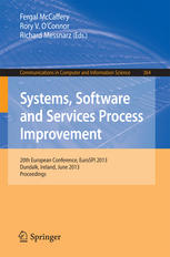 Systems Software And Services Process Improvement 20th European Conference Eurospi 2013 Dundalk Ireland June 2527 2013 Proceedings 1st Edition Risto Nevalainen