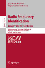 Radio Frequency Identification Security And Privacy Issues 8th International Workshop Rfidsec 2012 Nijmegen The Netherlands July 23 2012 Revised Selected Papers 1st Edition Masoumeh Safkhani
