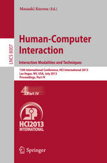 Humancomputer Interaction Interaction Modalities And Techniques 15th International Conference Hci International 2013 Las Vegas Nv Usa July 2126 2013 Proceedings Part Iv 1st Edition Christina Alexandris Auth