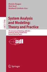 System Analysis And Modeling Theory And Practice 7th International Workshop Sam 2012 Innsbruck Austria October 12 2012 Revised Selected Papers 1st Edition Birger Mllerpedersen Auth