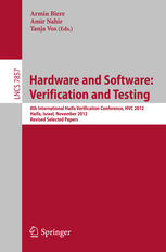 Hardware And Software Verification And Testing 8th International Haifa Verification Conference Hvc 2012 Haifa Israel November 68 2012 Revised Selected Papers 1st Edition David Harel Auth