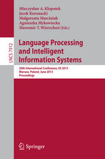 Language Processing And Intelligent Information Systems 20th International Conference Iis 2013 Warsaw Poland June 1718 2013 Proceedings 1st Edition Mena B Habib