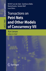 Transactions On Petri Nets And Other Models Of Concurrency Vii 1st Edition Kurt Jensen