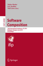 Software Composition 12th International Conference Sc 2013 Budapest Hungary June 19 2013 Proceedings 1st Edition Seyed H Hossein Haeri