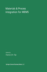 Materials Process Integration For Mems 1st Edition Paul Muralt