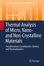 Thermal Analysis Of Micro Nano And Noncrystalline Materials Transformation Crystallization Kinetics And Thermodynamics Nobuyoshi Koga