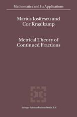 Metrical Theory Of Continued Fractions 1st Edition Marius Iosifescu
