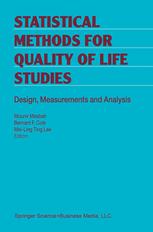 Statistical Methods For Quality Of Life Studies Design Measurements And Analysis 1st Edition David R Cox Auth