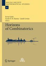 Horizons Of Combinatorics 1st Edition L Addarioberry B A Reed Auth
