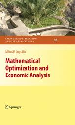 Mathematical Optimization And Economic Analysis 1st Edition Mikuls Luptcik Auth