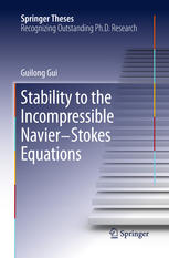 Stability To The Incompressible Navierstokes Equations 1st Edition Guilong Gui Auth