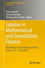 Copulae In Mathematical And Quantitative Finance Proceedings Of The Workshop Held In Cracow 1011 July 2012 1st Edition Umberto Cherubini