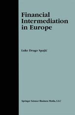 Financial Intermediation In Europe 1st Edition Luke Drago Spaji Auth