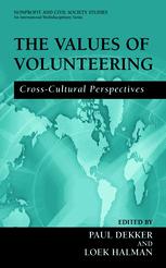 The Values Of Volunteering Crosscultural Perspectives 1st Edition Paul Dekker
