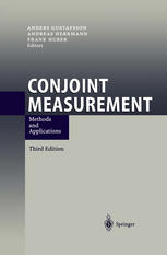 Conjoint Measurement Methods And Applications Anders Gustafsson