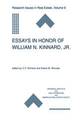 Essays In Honor Of William N Kinnard Jr 1st Edition Austin J Jaffe