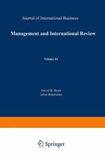 Management International Review 1st Edition David M Brock Julian Birkinshaw Auth