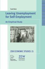 Leaving Unemployment For Selfemployment An Empirical Study 1st Edition Dr Frank Reize Auth