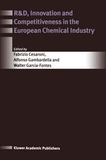 Rd Innovation And Competitiveness In The European Chemical Industry 1st Edition Fabrizio Cesaroni