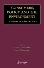 Consumers Policy And The Environment A Tribute To Folke Lander 1st Edition Folke Lander Auth