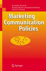 Marketing Communication Policies 1st Edition Prof Dr Rainer Busch