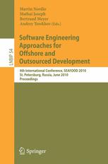 Software Engineering Approaches For Offshore And Outsourced Development 4th International Conference Seafood 2010 St Petersburg Russia June 1718 2010 Proceedings 1st Edition Ivar Jacobson Auth