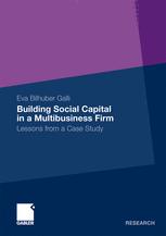 Building Social Capital In A Multibusiness Firm Lessons From A Case Study 1st Edition Eva Bilhuber Galli Auth