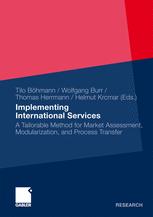 Implementing International Services A Tailorable Method For Market Assessment Modularization And Process Transfer 1st Edition Prof Dr Tilo Bhmann
