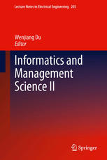 Informatics And Management Science Ii 1st Edition Duanyin Shi