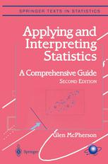 Applying And Interpreting Statistics A Comprehensive Guide 2nd Edition Glen Mcpherson Auth