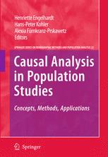 Causal Analysis In Population Studies Concepts Methods Applications 1st Edition Henriette Engelhardt