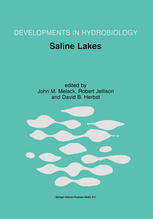 Saline Lakes Publications From The 7th International Conference On Salt Lakes Held In Death Valley National Park California Usa September 1999 1st Edition Robert Jellison