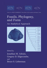 Fossils Phylogeny And Form An Analytical Approach 1st Edition Jonathan M Adrain