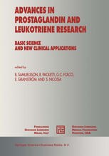 Advances In Prostaglandin And Leukotriene Research Basic Science And New Clinical Applications 1st Edition Oliver Werz
