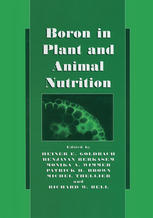 Boron In Plant And Animal Nutrition 1st Edition Michel Thellier